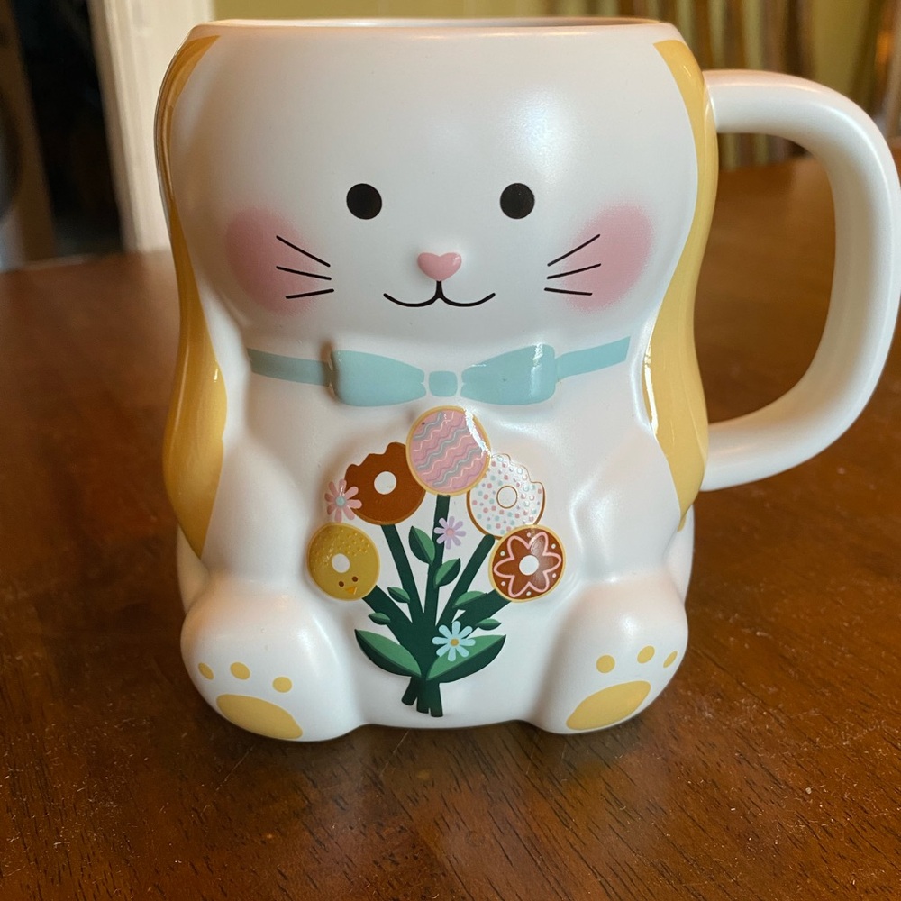 Tim Horton’s Bunny Mug with Floral Design